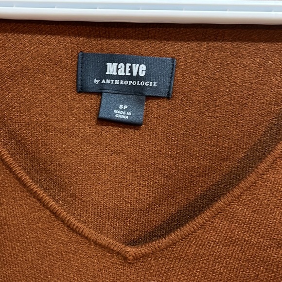 Maeve by Anthropologie V neck Brown Sweater - Picture 6 of 11